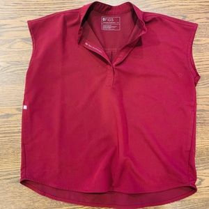 Figs Rafaela Scrub Top in Burgundy